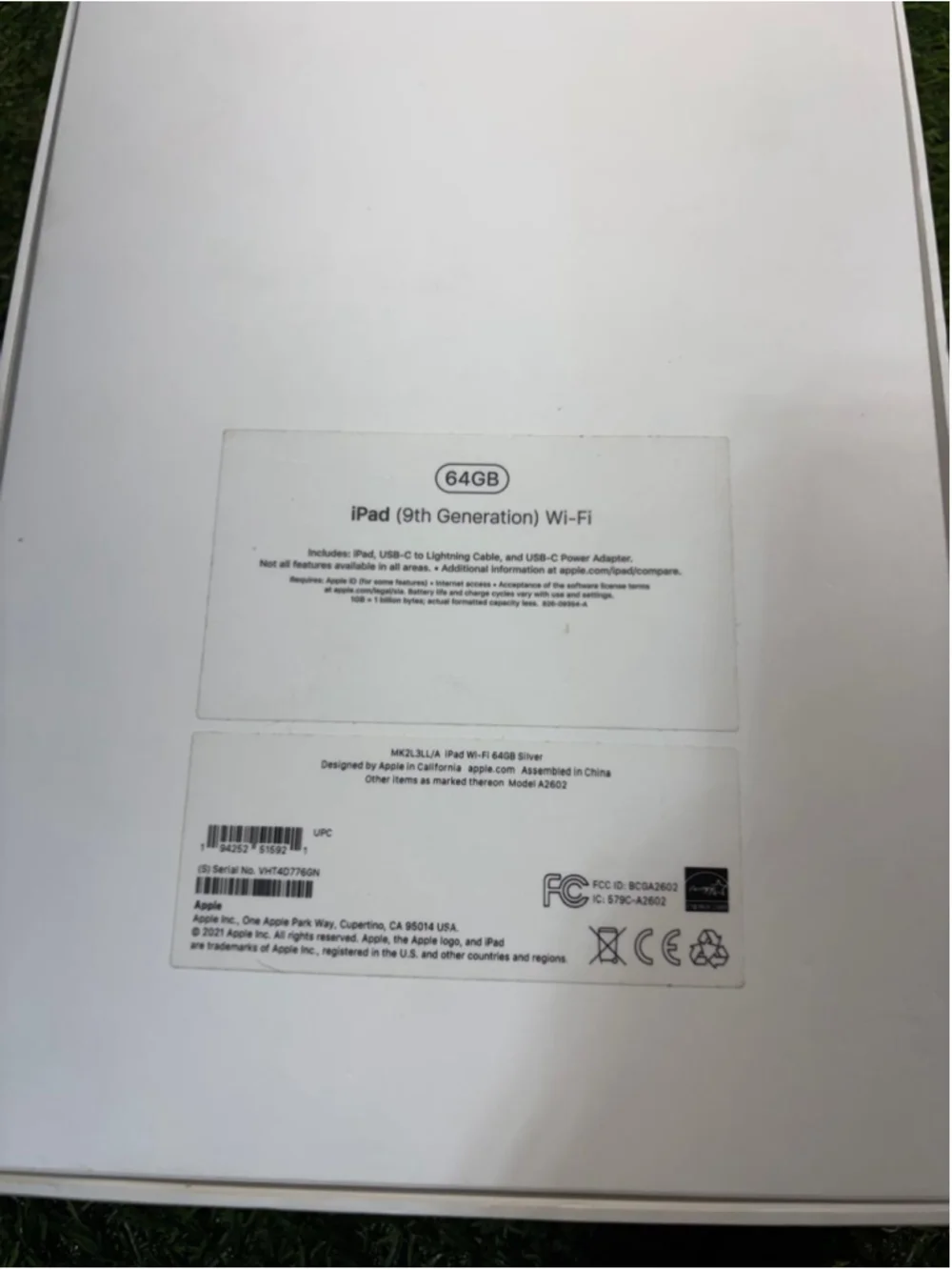 Apple iPad Tablet One Size Black White Damaged #1036